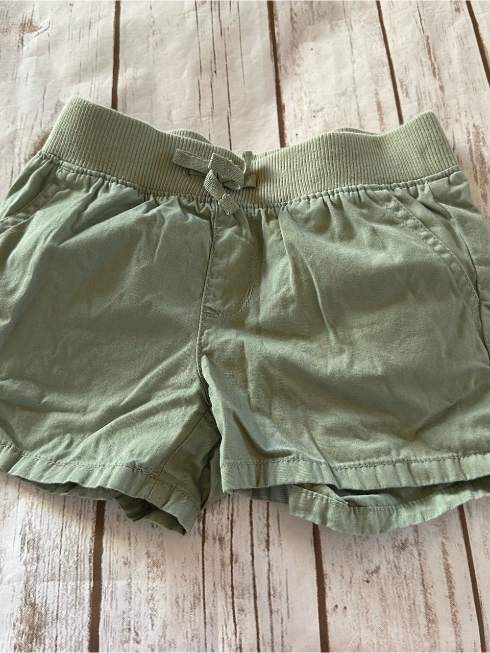 The Children's Place Light Sage Green Girls' Pull-On Shorts